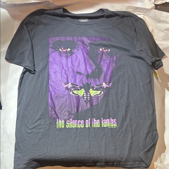the silence of the lambs Other - Silence of the Lambs Grey Graphic T-Shirt